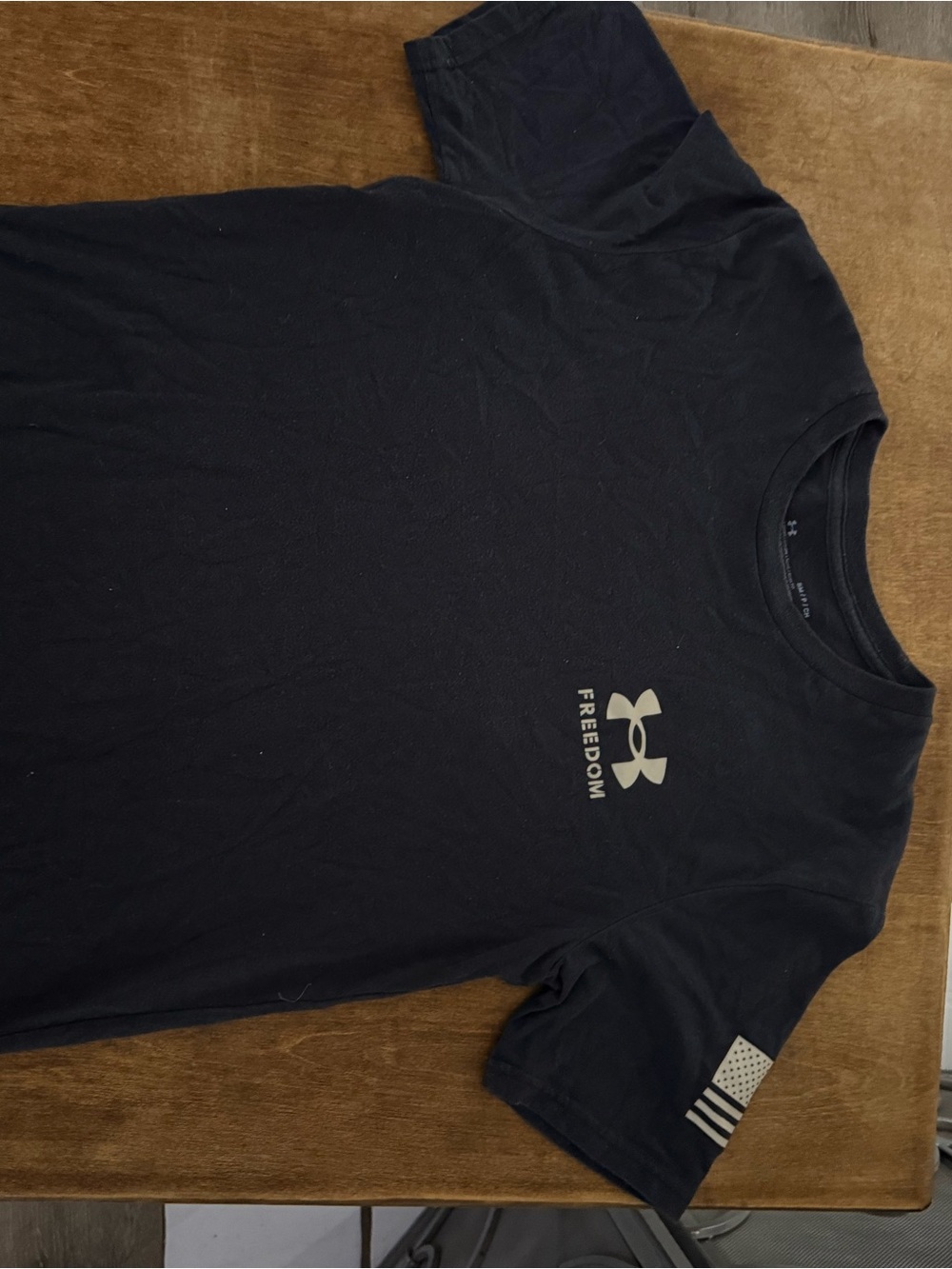 Under Armour Black Short Sleeve Freedom Logo Tee